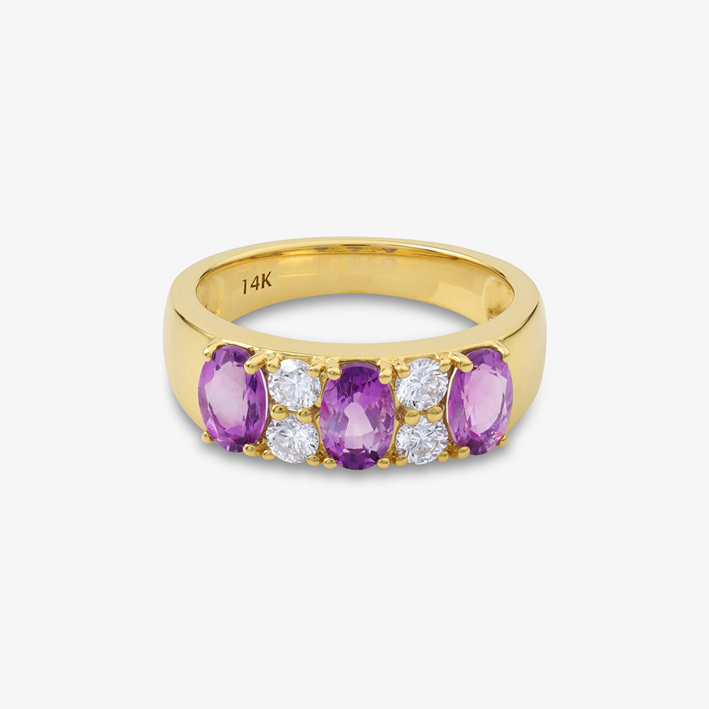 Billie Amethyst Diamond Ring