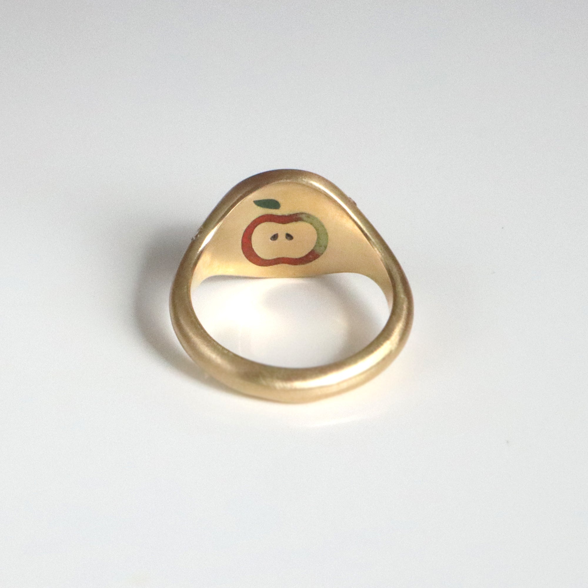 Apple Signet Ring