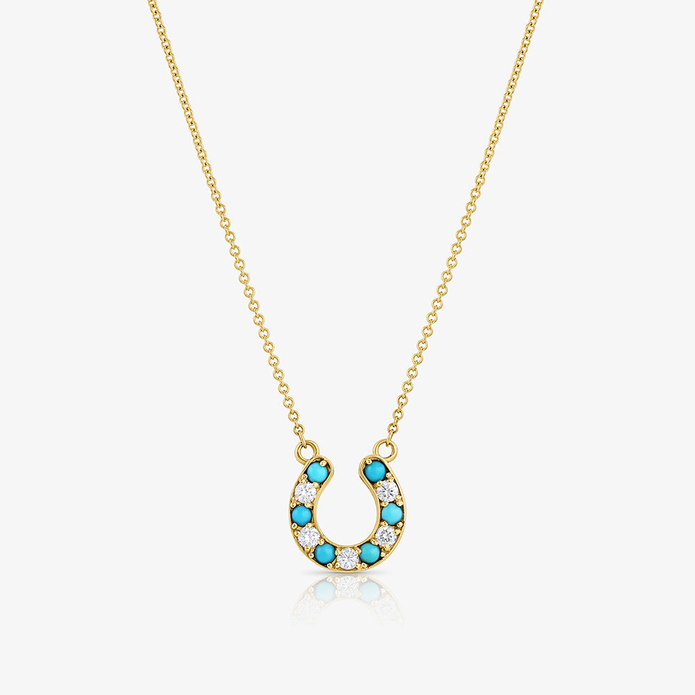 Joaquin Turquoise Horseshoe Necklace