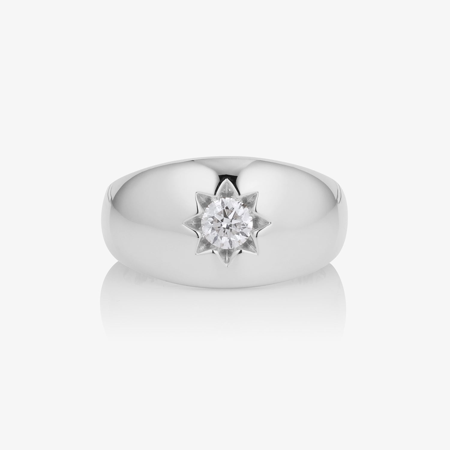 Star Diamond Dome Ring