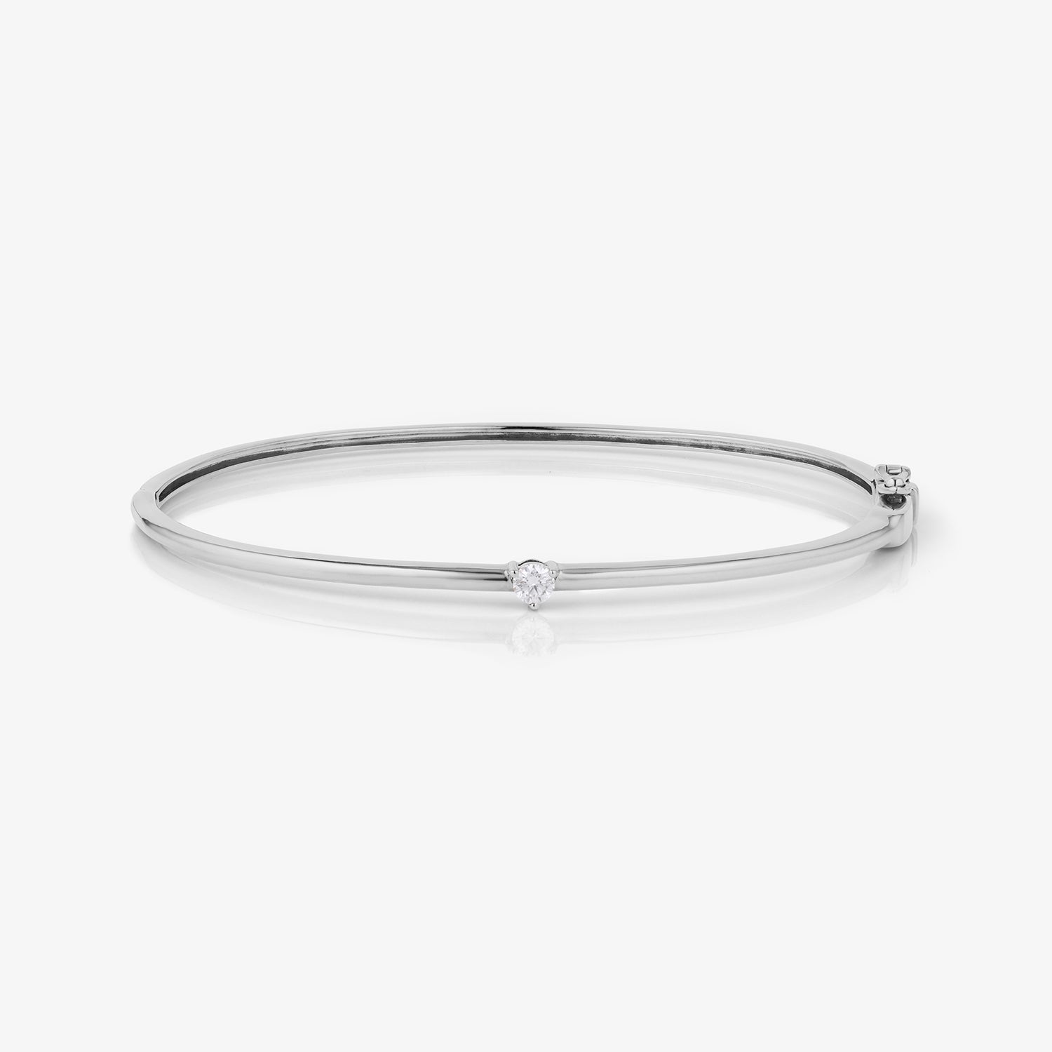 Single Stone Diamond Bangle