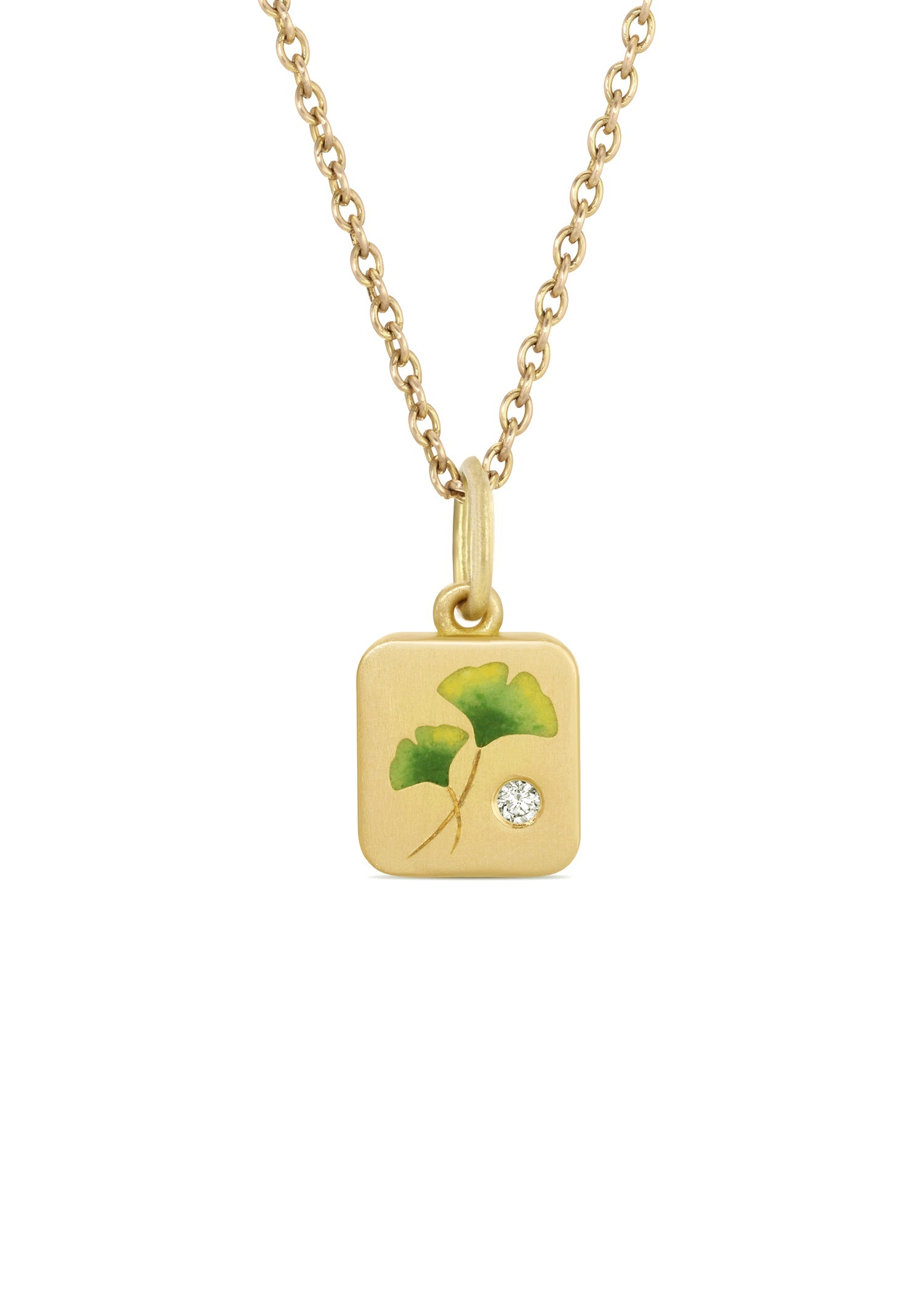 Ginkgo Tile Pendant