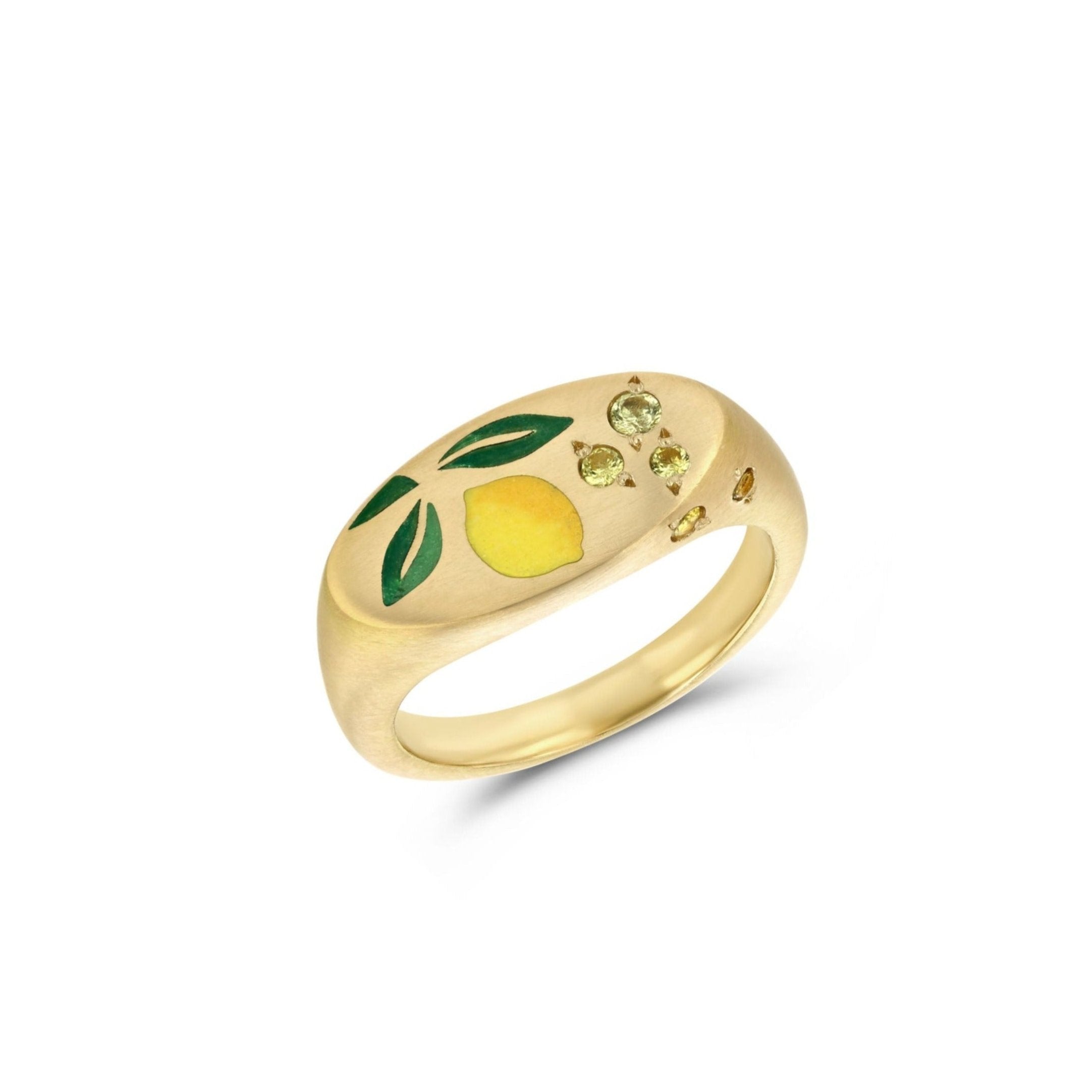 Lemon Signet Ring