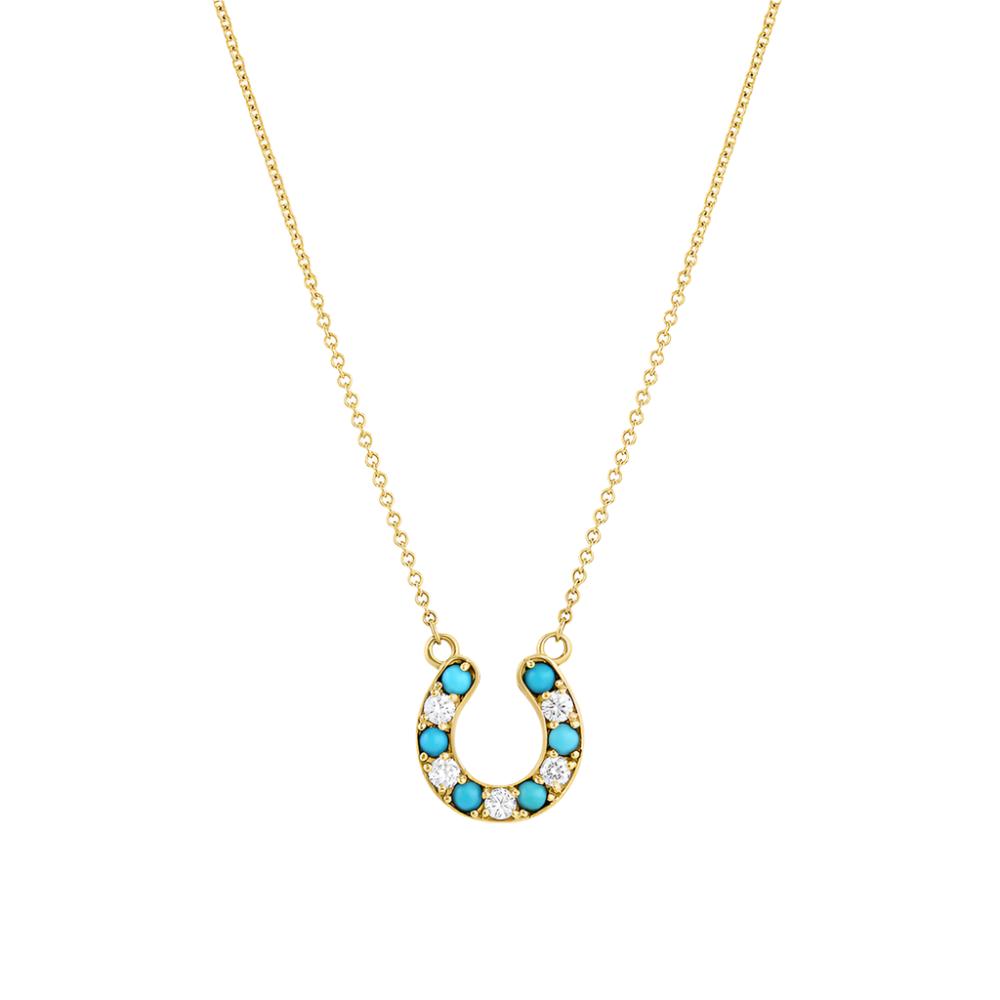 Joaquin Turquoise Horseshoe Necklace