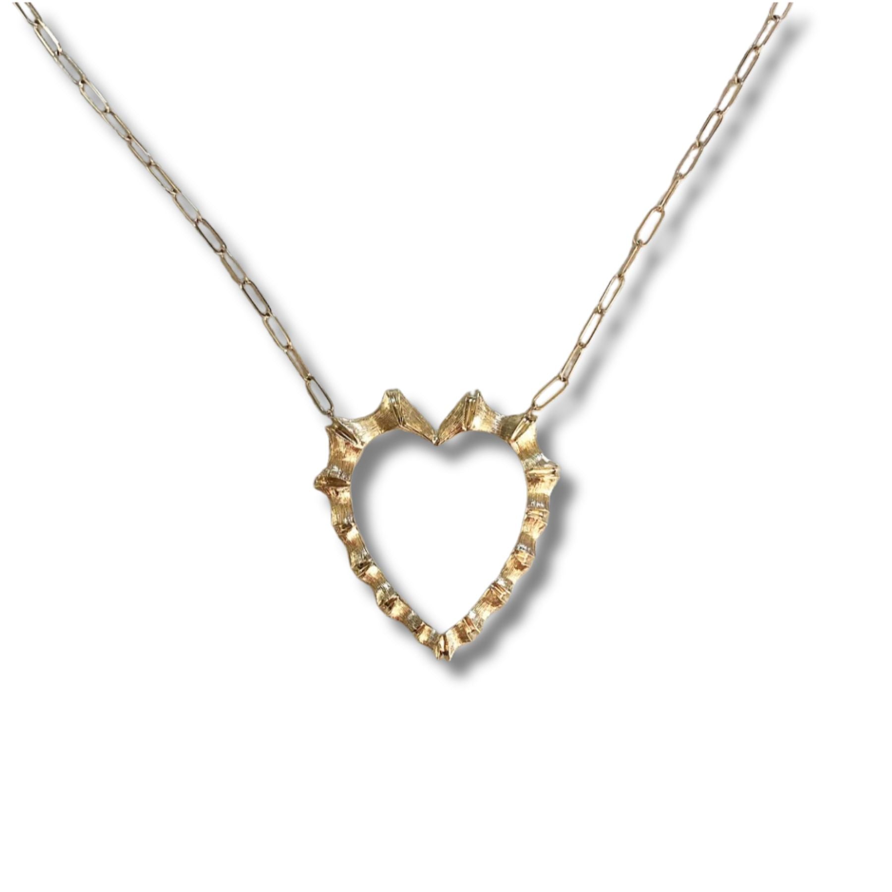 Bamboo Heart Necklace