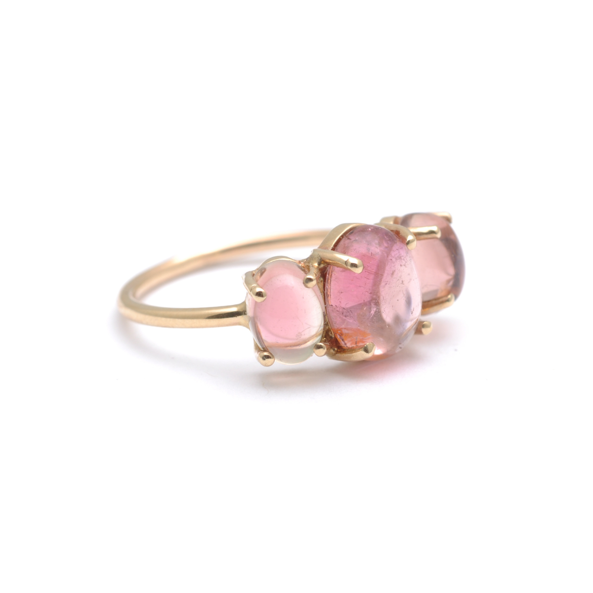 Pink Tourmaline Gumdrop Ring