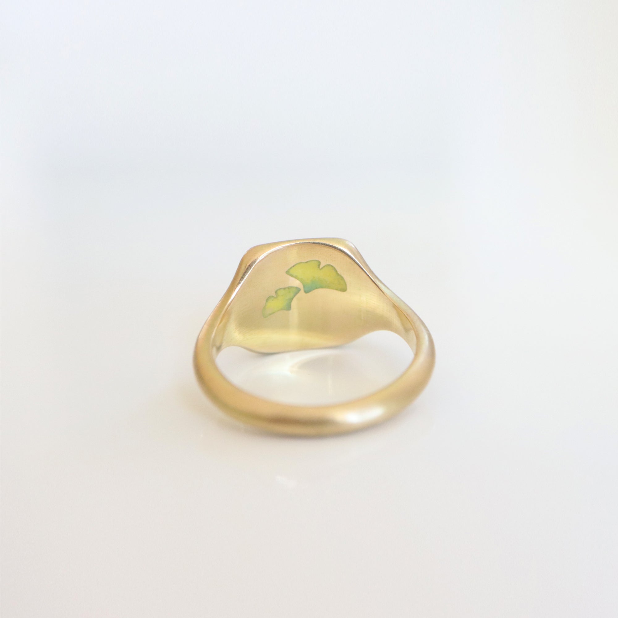 Ginkgo Signet Ring