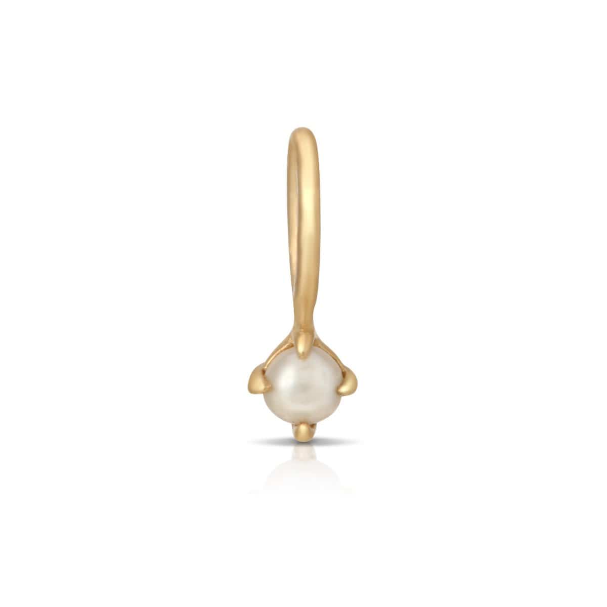 CLA CHARMS Dainty Pearl Gold Charm