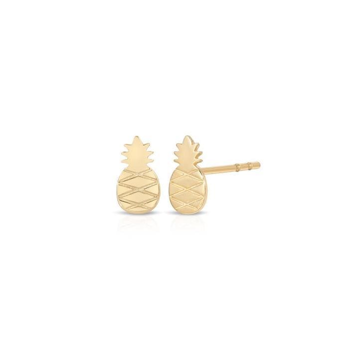 Curated Los Angeles EARRINGS Gold Pineapple Studs