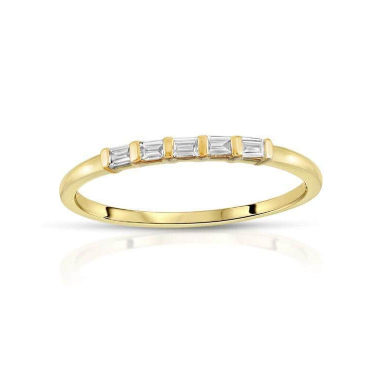 CLA RINGS Delicate Baguette Diamond Band