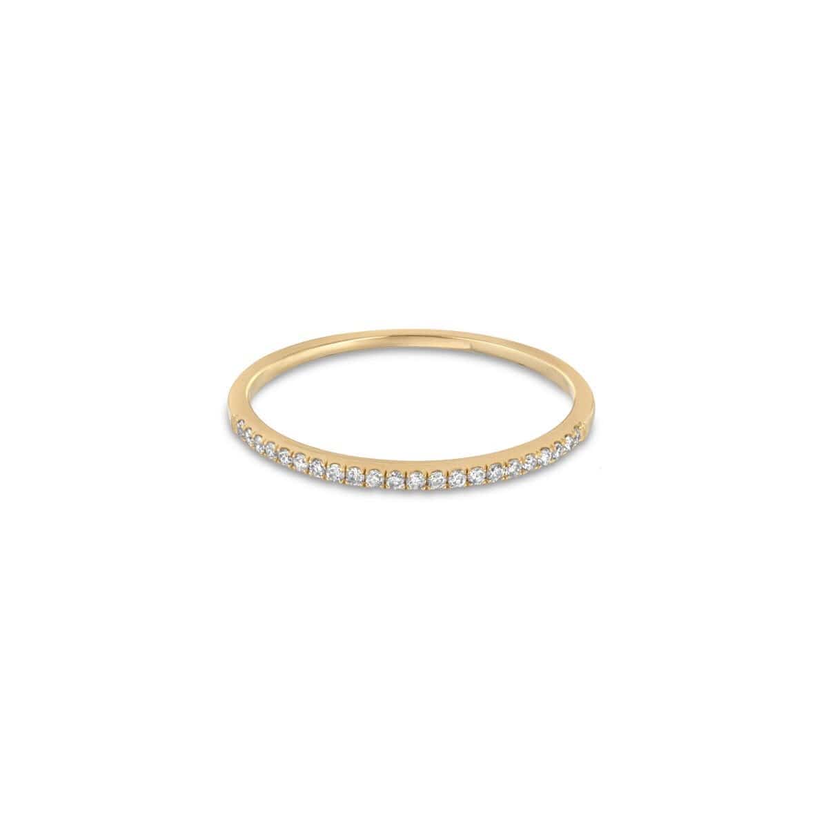 Curated Los Angeles RINGS Pave Diamond Half Eternity Ring