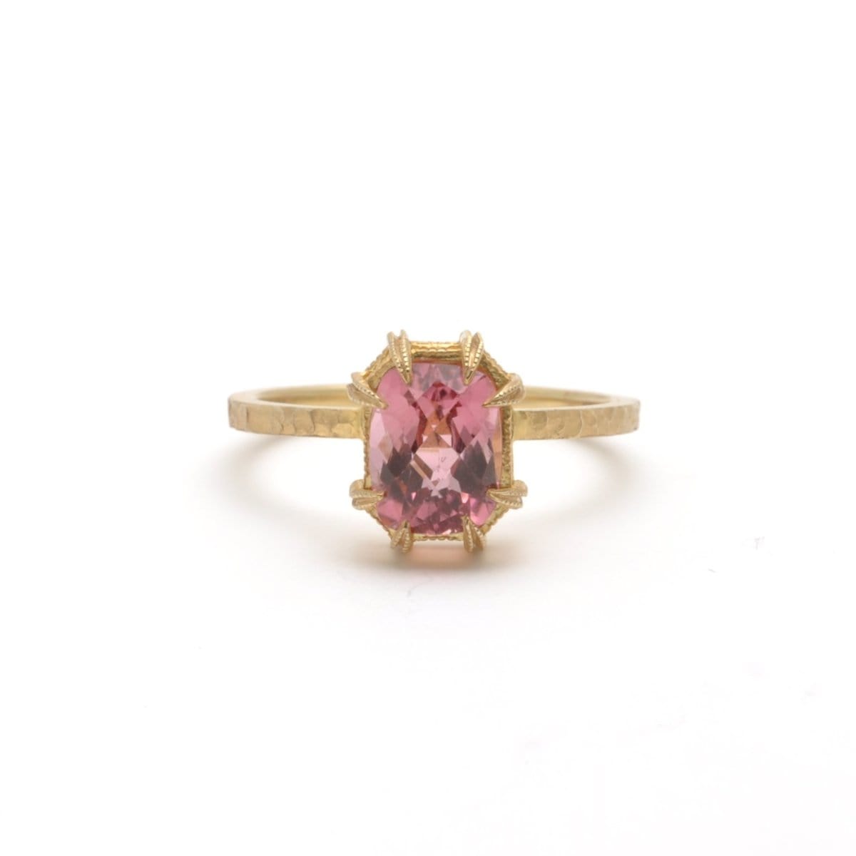 SUNEERA RINGS Pink Tourmaline Yellow Gold Ring