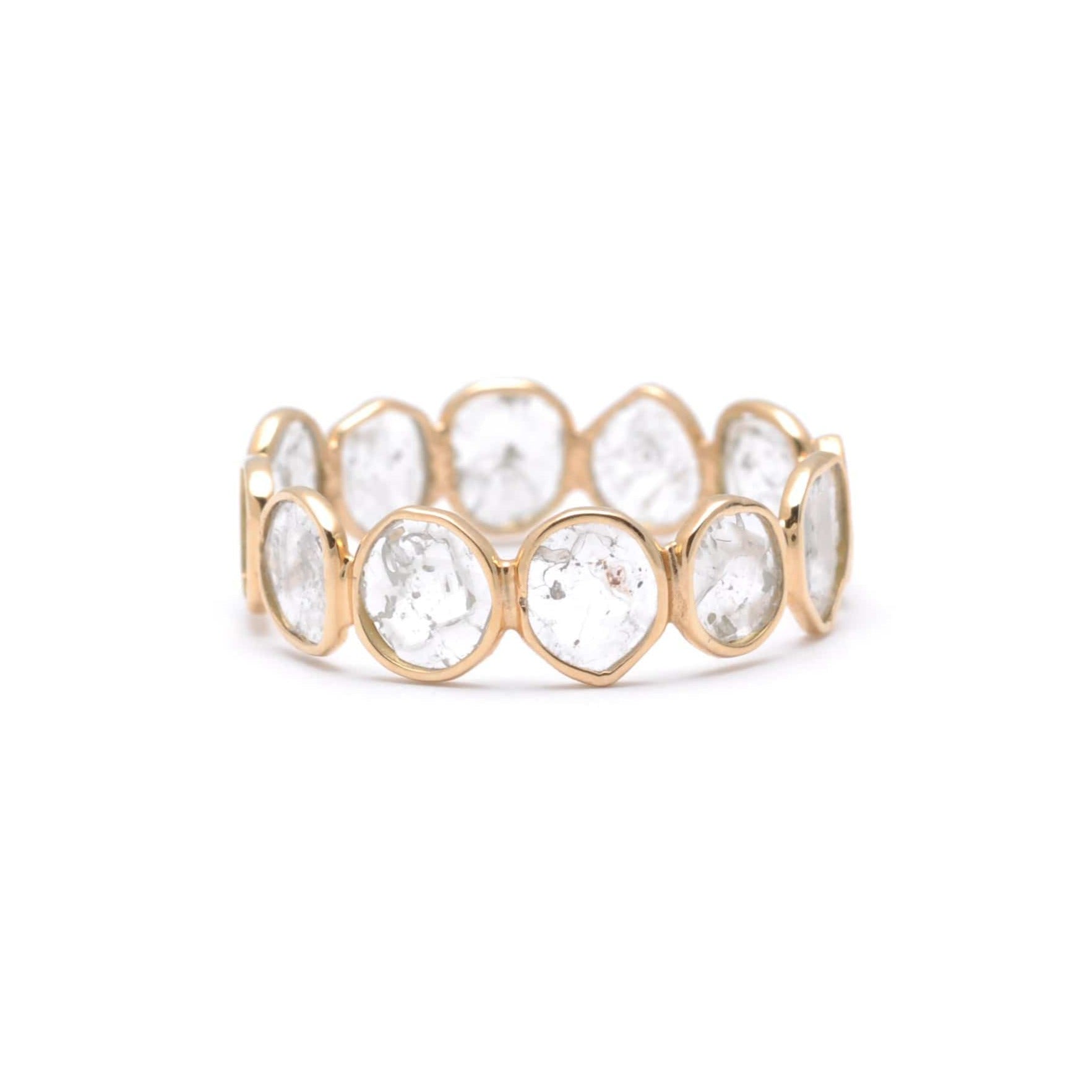 SUNDAR RINGS Sliced Diamond Eternity Ring