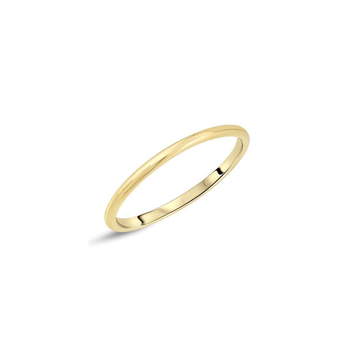 Curated Los Angeles RINGS Thin Solid Gold Band