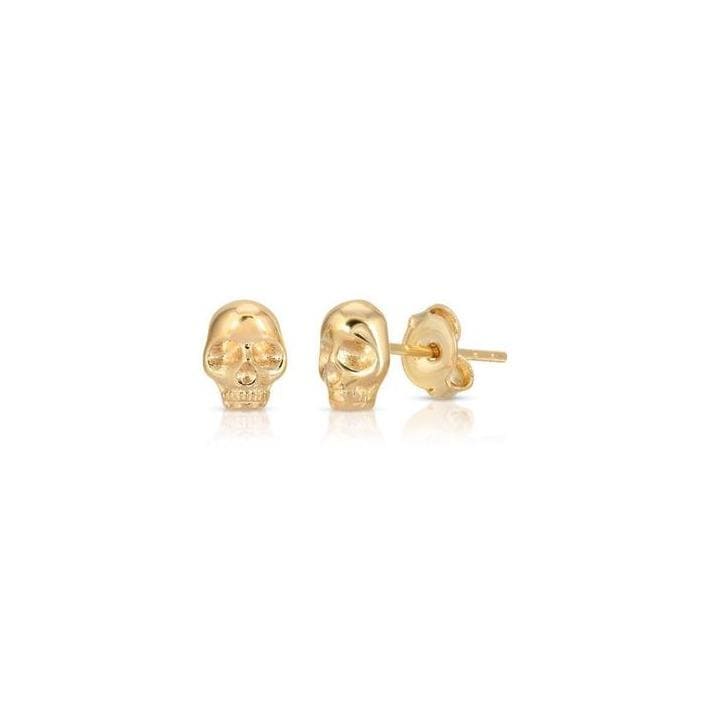 Curated Los Angeles Skull Studs 14K